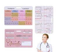 Libro De Interpretación ECG De Referencia Cardíaca, Accesorios De | Interpretación EKG de referencia, enfermería de emergencia, cuidados intensivos, telemetría, infi