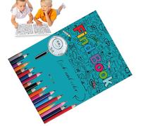 Libro de Investigación y Colorear - Páginas para Colorear con Personajes de Dibujos Animados para - Actividad Divertida para Colorear para Niñas y Niños en Vacaciones Viaje Casa Biblioteca