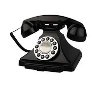 Libro de invitados de audio, modelo de teléfono para escritorio, confesiones, baby shower, negro, 22,5 x 16,4 x 18 cm