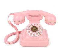 Libro de invitados de audio para boda, 32 GB, teléfono vintage con mensaje de voz, color rosa