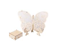 Libro de Invitados de Boda Alternativa para 40 Invitados una 200 Invitados, Marco de Mariposa de Madera con Mariposas PequeñAs