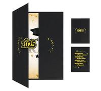 Libro de invitados de graduación 2025, libro de tarjetas de felicitación para graduados, libro de visitas de graduación 2025, tablero de póster para el último año