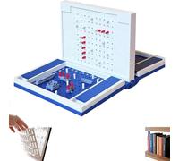 Libro de Juegos Hangman, Juegos de Mesa Impresos en 3D, Juego de ajedrez magnético Educativo, Cuatro en Fila, Batalla Naval, Backgammon, mancala, desafío de ortografía de Palabra (Style-D)
