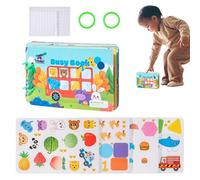 Libro de juguete para niños, preescolar Libro Toy - Cartoon Actualización de actividades ocupadas - Juegos de aprendizaje educativo, juego de aprendizaje de matemáticas, juegos interactivos de viajes