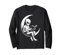Libro de Lectura alienígena Crescent Moon Space Funny Bookworm Manga Larga