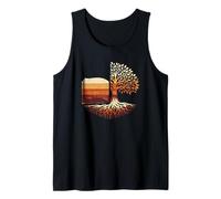 Libro de Lectura Árbol del Conocimiento Retro Naturaleza Gráfico Camiseta sin Mangas