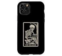 Libro de Lectura de Cartas del Tarot Divertido para Amantes de los Libros con Forma de Esqueleto de The Reader Carcasa para iPhone 11 Pro