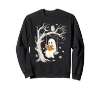 Libro de Lectura Fantasma Lindo Espeluznante Bibliotecario de Halloween Sudadera
