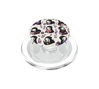Libro de Lectura Grim Reaper Worm Cute Skeleton Books PopSockets PopGrip para MagSafe