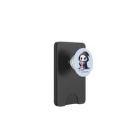 Libro de Lectura Grim Reaper Worm Cute Skeleton Books PopSockets PopWallet para MagSafe