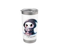 Libro de lectura Grim Reaper Worm Cute Skeleton Books Vaso térmico de acero inoxidable de doble pared