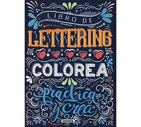 Libro de lettering. Colorea , practica y crea, versión en español, La portada puede variar