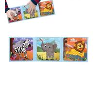 Libro de magnético, de Viaje magnético | Juegos de de Animales Plegables - de Dinosaurios, Libro de magnético Educativo para niños y