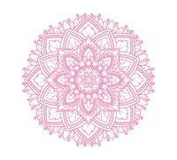 libro de mandalas Calcomanías de letras 54.6x54.6cm Cultura del tatuaje Rosa