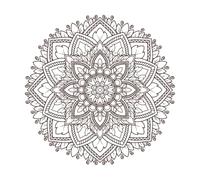 libro de mandalas Calcomanías de letras 54.6x54.6cm Varios tamaños Café