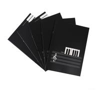 Libro de manuscritos de 16 partituras con diseño estándar para trabajos de composición clásica y contemporánea
