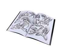 Libro de manuscritos de garra de dragón oriental, 190 páginas, diseño de referencia para obras, guía visual para gráficos, perfecto para artistas y diseñadores de tatuajes