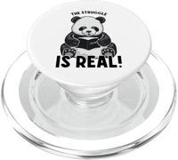 Libro de matemáticas The Struggle Is Real Cute Panda Bear Matemáticas PopSockets PopGrip para MagSafe
