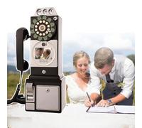 Libro De Mensajes Con Audio Y Video Para Invitados A Bodas. Grabadora De TeléFono CláSica Con Pantalla De 3.5 Pulgadas, Ideal Para Compromisos, Aniversarios, Baby Showers Y Graduaciones. Black