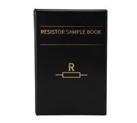 Libro de muestras de resistores SMD 0402, 170 valores, carpeta surtida de 8500 piezas de resistores SMD con una precisión del 1%, almacenamiento compacto de PVC para ingeniería el