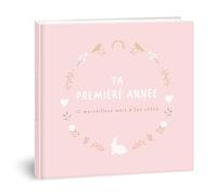 Libro de nacimiento para bebé mintkind® "Mi primer año" flor | Libro de nacimiento personalizado | Regalo recién nacido para niña y niño | Diario de nacimiento a partir de 0 meses | Álbum de