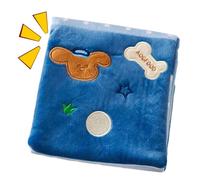 Libro de olfateo para perros - Juguete interactivo para ocultar golosinas, tapete de entrenamiento masticable | Función de papel arrugado plegable suave, producto de diseño de tela multitextura