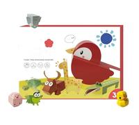 Libro de origami hecho a mano 3D, modelo de arte de papel 3D de prioridad de bricolaje de bricolaje, escultura fácil de figuras de animales hechas a mano, diseño sin herramientas (Animal)