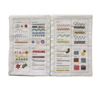 Libro de patrones de costura, guía de libros de bordado, artesanía de costura hecha a mano, diseño de hojas sueltas, peso ligero portátil, para proyectos, hogar, viajes y talleres