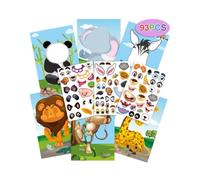 Libro de pegatinas con caras divertidas,Libro de pegatinas reutilizable