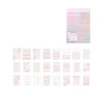 Libro de pegatinas de 48 páginas para tomar notas de estudio con colores brillantes, 48 páginas para estudiantes, etiqueta multifuncional profesional