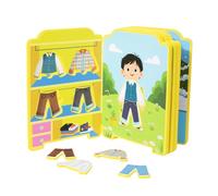 Libro de pegatinas para juegos de disfraces y vestir | Actividades educativas relacionadas con la educación, juegos para cambiarse de ropa | Niños Preescolares Viajando Coche Avión En