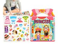 Libro De Pegatinas Para Niños: Juguete De Viaje Educativo Reutilizable E Impermeable, Libro De Pegatinas De Actividades Con Material De PP, Constructor De Habilidades Dinámicas | Aprendizaje Silencios