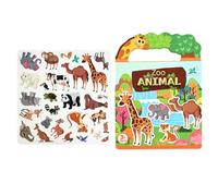 Libro de Pegatinas Reutilizable - Cuaderno De Actividades Silenciosas Con Calcomanías Para Juguetes - Libro De Pegatinas,para Niños y Niñas de 0-3 Años para Viaje Escuela Salón de Juegos y Jardín de I