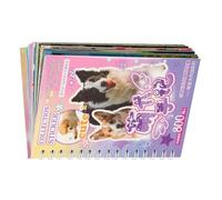Libro de pegatinas reutilizable: lindo juego de mascotas, vinilo adhesivo estático, álbum de pegatinas resistente al agua | Pegatinas educativas para niños, niñas, hogar, interacción entre padres e
