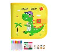 Libro de pintura al agua reutilizable - Bloque para colorear para niños pequeños, Actividad de dibujo recargable | Libro mágico para colorear con agua, Juguete de viaje, Regalo de dibujo educativo