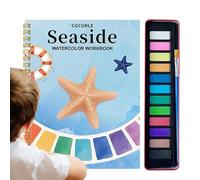 Libro De Pintura Para Adultos | Set Acuarelas Con 12 Colores Y Cuaderno | Kit Artístico Para Aprender Casa Escuela Viaje Curso De Arte