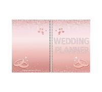 Libro de planificación de boda, planificador de bodas de destino, agenda de recuerdos, álbum de recortes, cuenta regresiva para ceremonia, recepción, papelería estética