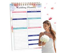 Libro de planificación de bodas, organizador de bodas | Organizador de notas de planificador de novia de doble cara | Organizador personal, cuaderno de boda para novia, compromiso