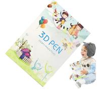 Libro de plantillas de dibujo de bolígrafo 3D - Plantillas de papel de 10.04x6.69 pulgadas, cuarenta diseños reutilizables, pizarras dobles transparentes | Kit de práctica creativa para niños y niñas
