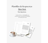 Libro de Plantillas de Respuestas Tipo Test para Opositores - Hasta 100 Ejercicios