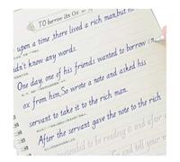 Libro de práctica de caligrafía inglesa con ranura en 3D cursiva para adultos y niños