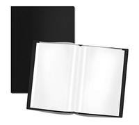 Libro de presentación, 40 bolsillos transparentes, fundas, protectores, portafolio de arte, libro transparente para obras de arte, cartas (puede acomodar 61.5 x 47 cm)