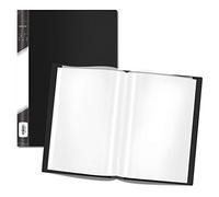 Libro de presentación, 40 bolsillos transparentes, fundas, protectores, portafolio de arte, libro transparente para obras de arte, cartas (puede acomodar 35.6 x 28.4 cm)