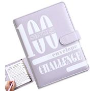 Libro de Presupuesto, 100 Desafíos De Ahorros Sobres Organizadores, Desafío De Ahorros Libro De Presupuestos, Desafío Ahorros 100 Días, Cuaderno De Presupuesto De Hojas Móviles