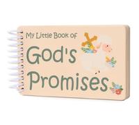 Libro de promesas de Dios, regalo de primer cumpleaños para niños y niñas, regalo de bautizo para ahijado, ahijada, dulce regalo de baby shower, regalo de dedicación para nieto, nieta, libro de