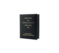 Libro de prueba de daltonismo de 38 placas para detección de visión de optometría, álbum profesional de detección de deficiencias rojo-verde y azul-amarillo con 4 placas especiales