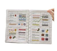 Libro de Puntadas de Bordado | Libros Para Principiantes Costura Libro De Coser, Libro De Bordado | Guía de habilidades de bordado Decorativo - Familias creativas, El Libro de Hojas sueltas de Bordado