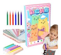 Libro de rascar para el juego de arte de papel para rascar - 35 piezas - Libro para rascar para Rainbow Art,Papel de rascar artístico, cuaderno para rascar para viajes, Navidad, Acción de Gracias, Año