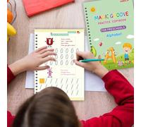 Libro de rastreo del alfabeto: letras ranuradas para niños pequeños, guía de práctica de escritura, desarrollo temprano de habilidades, libro de trabajo de apoyo fino | Aprendizaje del control motor p