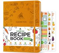 Libro de recetas Clever Fox - Crea tu propio recetario familiar - Organizador de recetas en blanco - Diario de cocina vac o para anotar recetas -